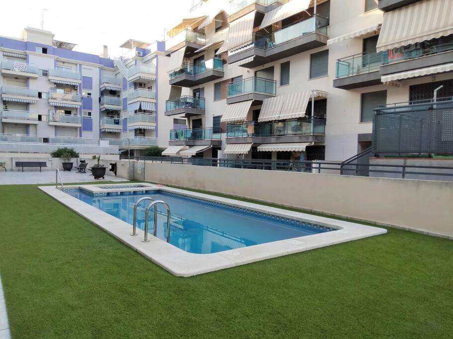 Residencial Azahar, Piscina Y Parking Gratis Apartment Moncofar Bagian luar foto